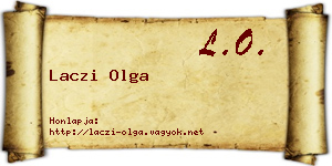 Laczi Olga névjegykártya