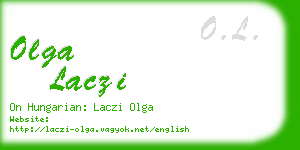 olga laczi business card